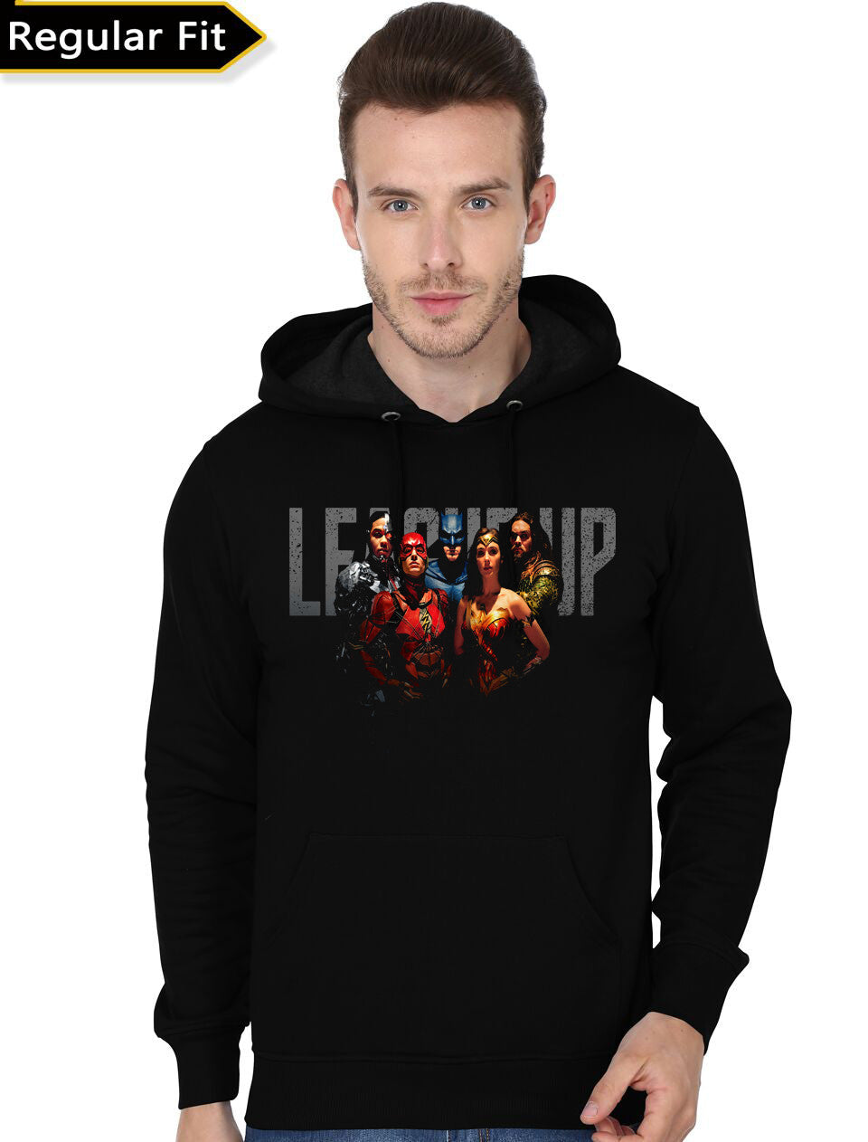 Justice League Level Up Black Hoodie T-Shirts, Sweatshirt | PureTeeCo.com