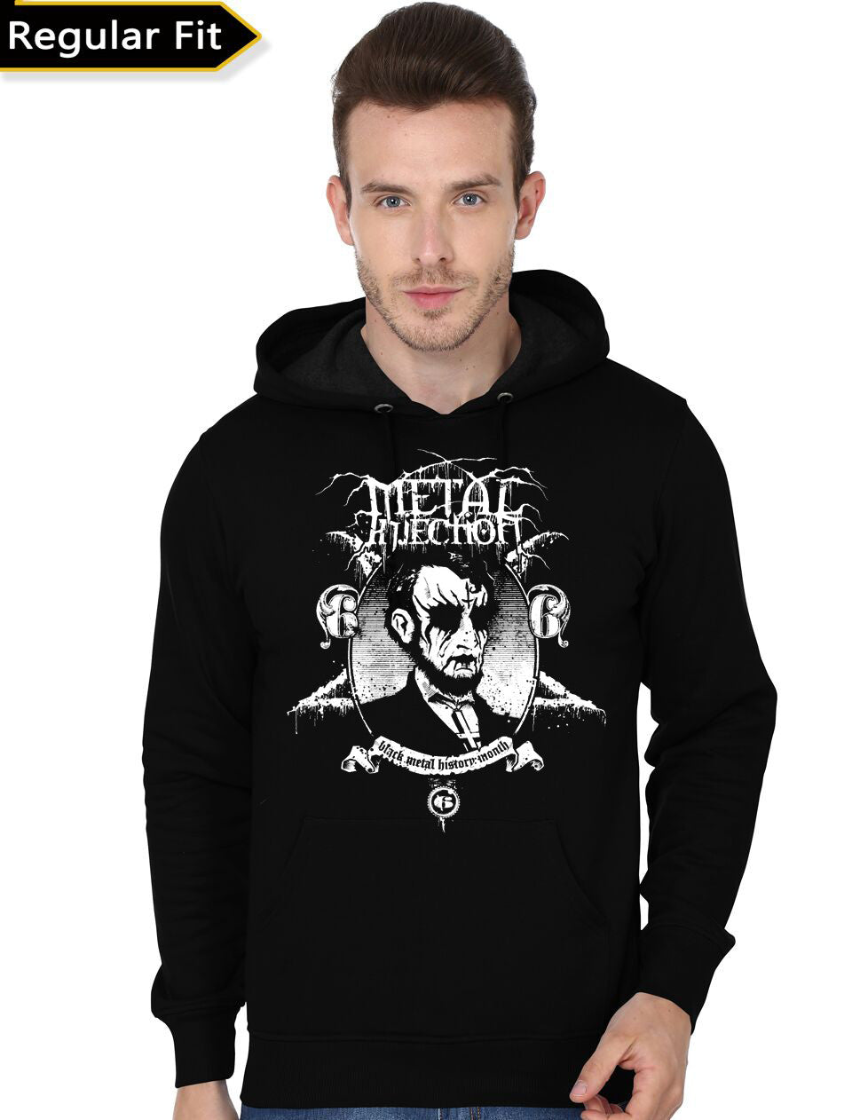 Metal Injection Black Hoodie T-Shirts, Sweatshirt | PureTeeCo.com