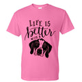 life is better with a dog tshirt Hoodie, Sweatshirt | PureTeeCo.com