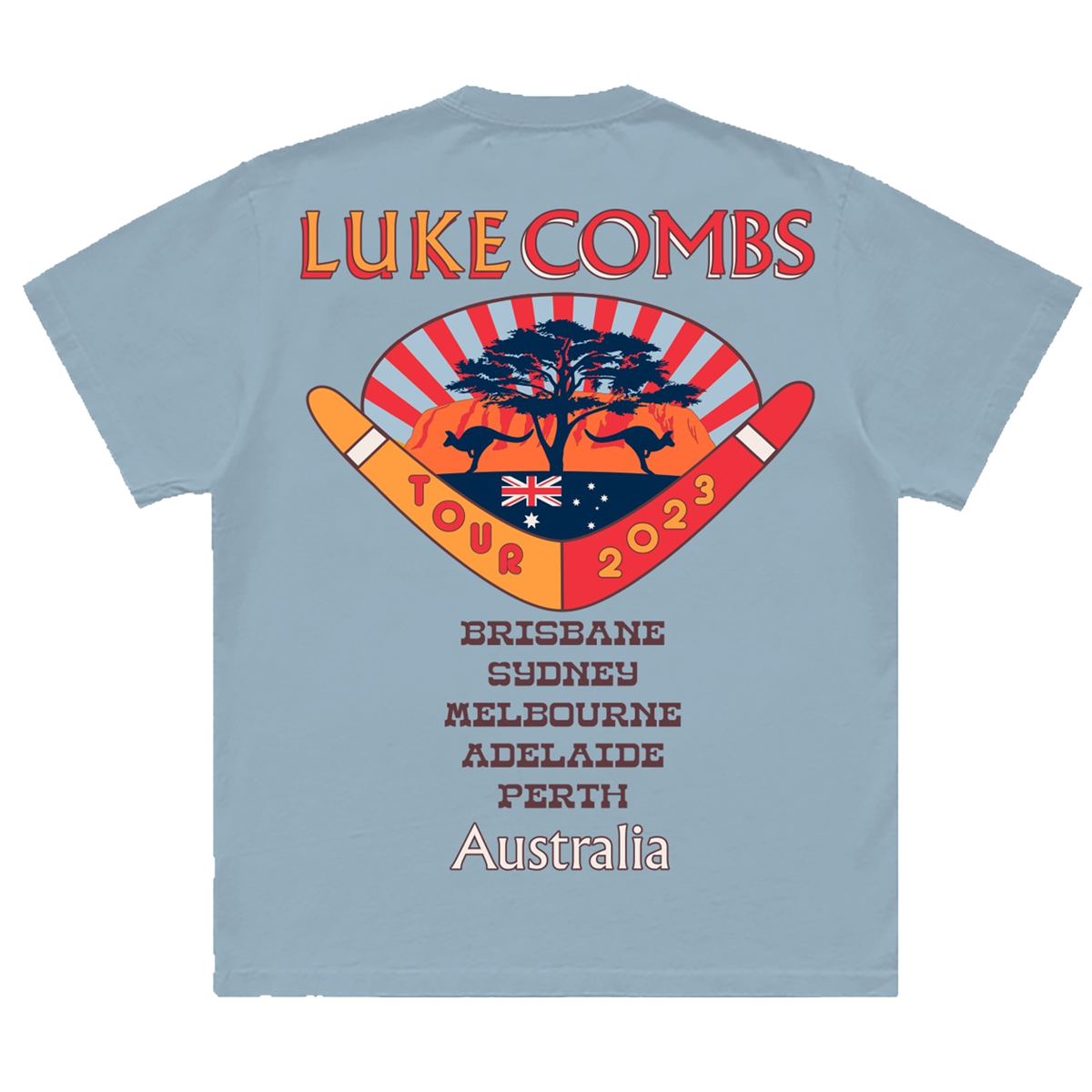 Australia World Tour Tee Hoodie, Sweatshirt | PureTeeCo.com (Image 2)