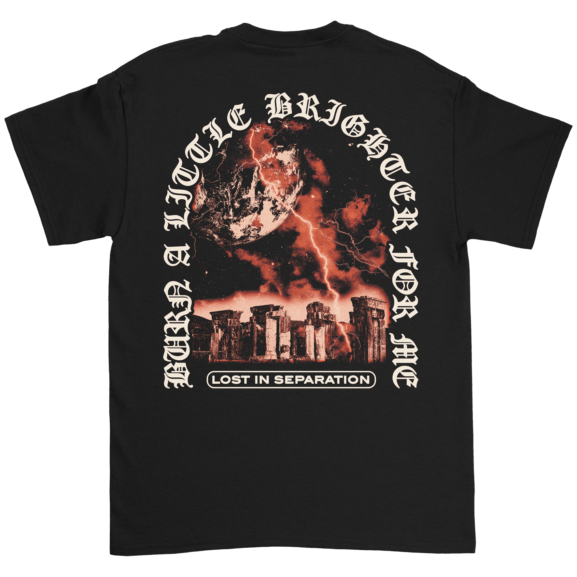Lost In Separation - Lightning T-Shirt Hoodie, Sweatshirt | PureTeeCo.com (Image 3)