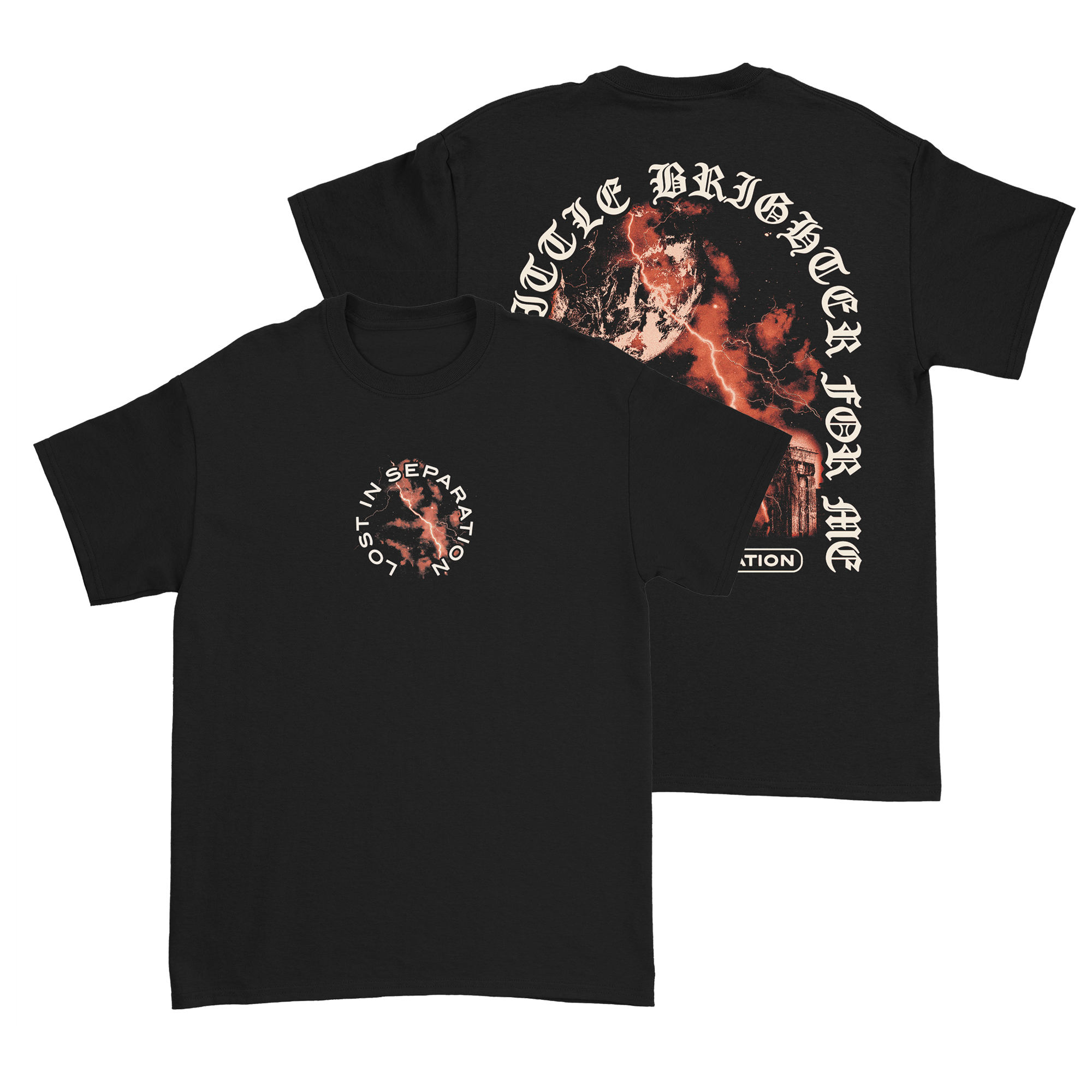 Lost In Separation - Lightning T-Shirt Hoodie, Sweatshirt | PureTeeCo.com (Image 1)