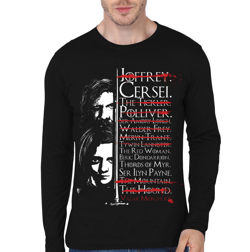Arya Stark Black Full Sleeve Tee Hoodie, Sweatshirt | PureTeeCo.com