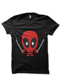 Little Deadpool Black Tee Hoodie, Sweatshirt | PureTeeCo.com