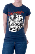 Live Fast girl Dark Blue Tee Hoodie, Sweatshirt | PureTeeCo.com