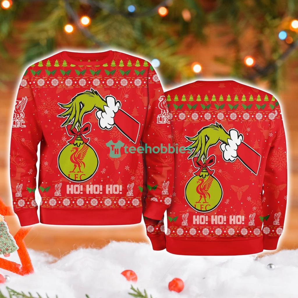 Liverpool Fc Grinch Hand Ugly Christmas Sweater 3D