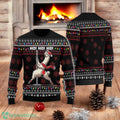 Llama Pole Dance Ugly Christmas Sweater Ho Ho Ho Funny Alpaca Holiday All Over Print 3D Sweater