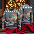 Lockheed Ac- American Airlines Christmas House Under The Rainbow Ugly Sweater For You