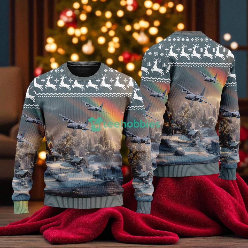 Lockheed Ac- American Airlines Christmas House Under The Rainbow Ugly Sweater For You