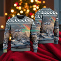 Lockheed C-5 Galaxy American Airlines Christmas House Under The Rainbow Ugly Sweater For You