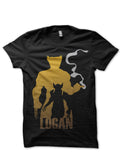 Logan Black Tee Hoodie, Sweatshirt | PureTeeCo.com