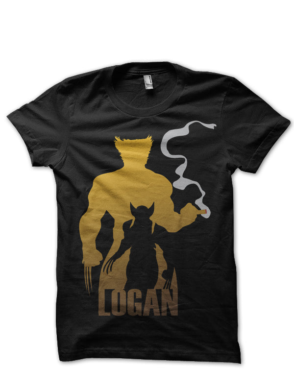 Logan Black Tee Hoodie, Sweatshirt | PureTeeCo.com