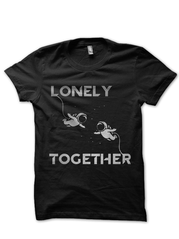Lonely Half Sleeve Black T-Shirt Hoodie, Sweatshirt | PureTeeCo.com