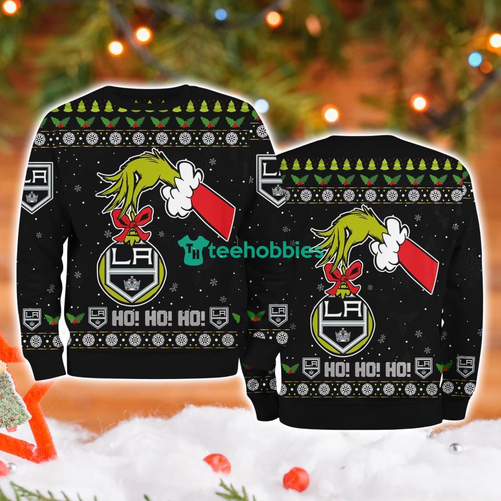 Los Angeles Kings Grinch Hand Ugly Christmas Sweater 3D