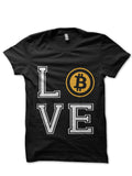 Love Bitcoin Black T-Shirt Hoodie, Sweatshirt | PureTeeCo.com