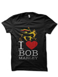 I Love Bob Marley Black T-Shirt Hoodie, Sweatshirt | PureTeeCo.com