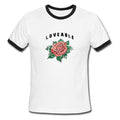 loveable flower ringer tshirt Hoodie, Sweatshirt | PureTeeCo.com