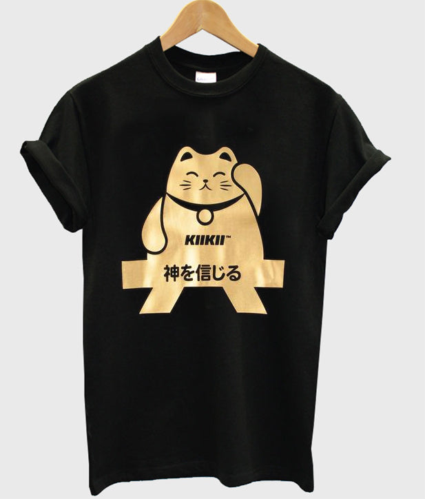 lucky cat t-shirt Hoodie, Sweatshirt | PureTeeCo.com