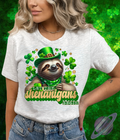 LUCKY SLOTH TEE Hoodie, Sweatshirt | PureTeeCo.com (Image 1)