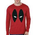 Custom Red Full Sleeve Tee Hoodie, Sweatshirt | PureTeeCo.com