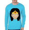 Custom Light Blue Full Sleeve Tee Hoodie, Sweatshirt | PureTeeCo.com
