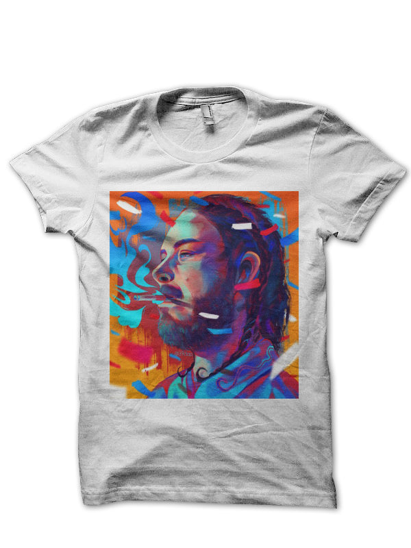 Post Malone White Half Sleeve T-Shirt Style002 Hoodie, Sweatshirt | PureTeeCo.com