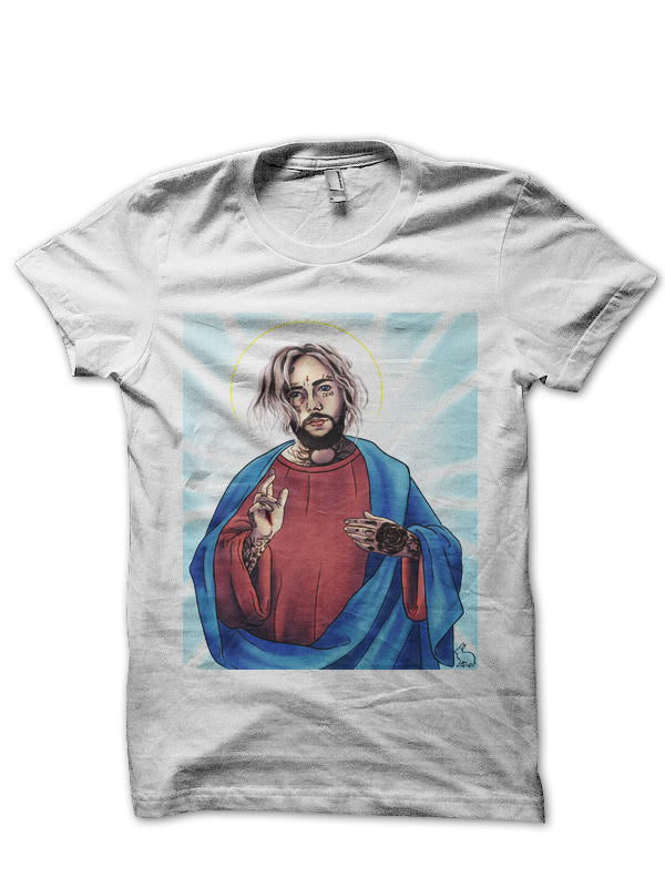 Post Malone White Half Sleeve T-Shirt Hoodie, Sweatshirt | PureTeeCo.com