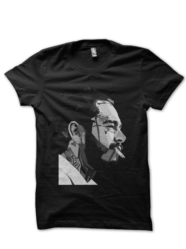 Post Malone Black Half Sleeve T-Shirt Style003 Hoodie, Sweatshirt | PureTeeCo.com
