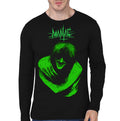 Maniac Black Full Sleeve Tee Hoodie, Sweatshirt | PureTeeCo.com