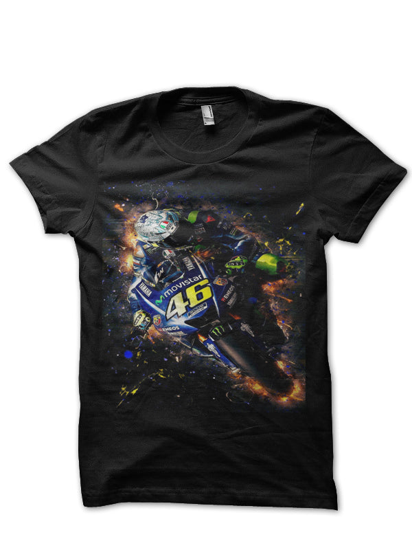 Moto GP Black Half Sleeve T-Shirt Style004 Hoodie, Sweatshirt | PureTeeCo.com