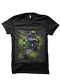 Moto GP Black Half Sleeve T-Shirt Style006 Hoodie, Sweatshirt | PureTeeCo.com