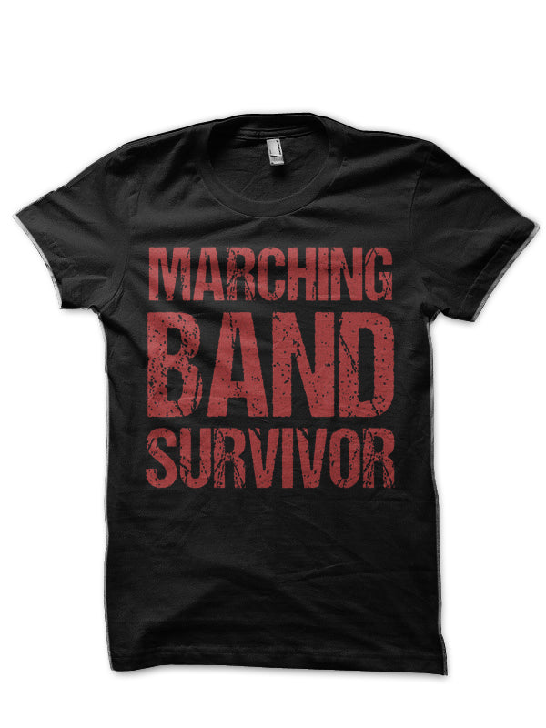 Marching Band Survivor Black T-Shirt Hoodie, Sweatshirt | PureTeeCo.com