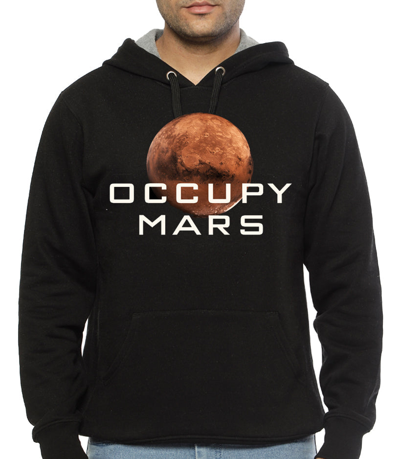 Occupy Mars Black Hoodie T-Shirts, Sweatshirt | PureTeeCo.com
