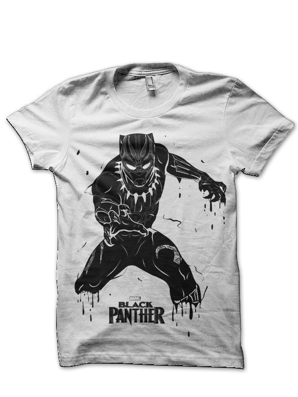 Black Panther White T-Shirt Style002 Hoodie, Sweatshirt | PureTeeCo.com