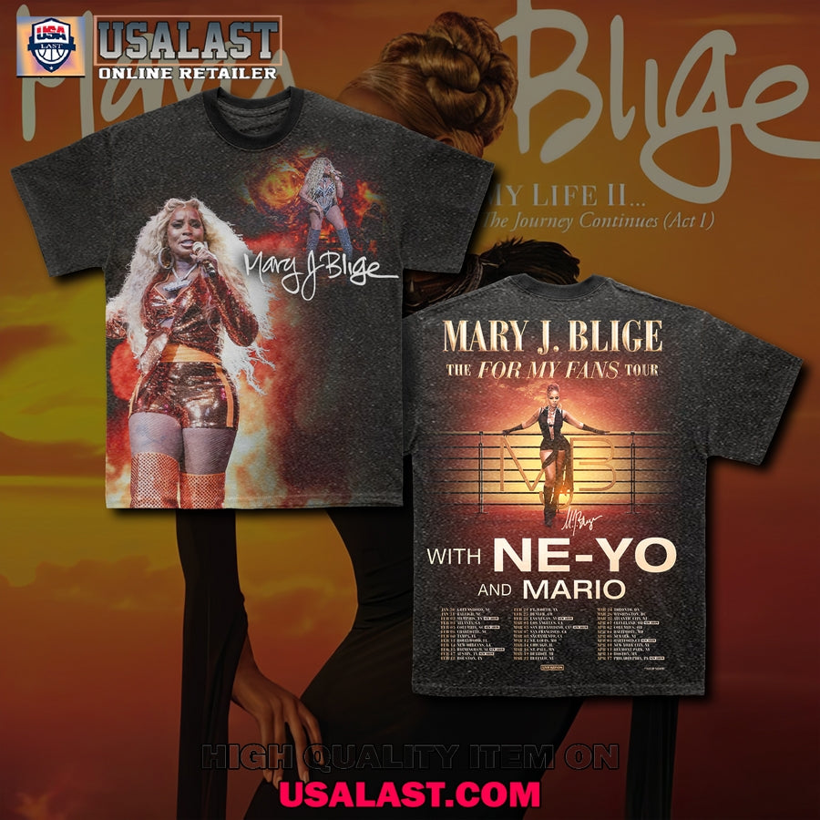 Mary J. Blige 2025 For My Fans Tour Hoodie, T-Shirt, Sweatshirt