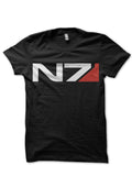 Mass Effect N7 Black T-Shirt Hoodie, Sweatshirt | PureTeeCo.com