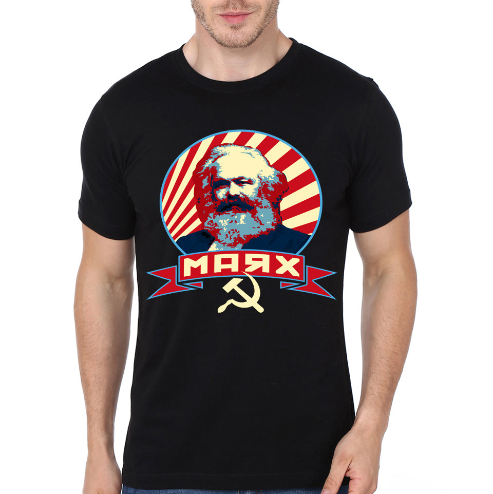 Lenin Communism Propaganda Black Half Sleeve T-Shirt Hoodie, Sweatshirt | PureTeeCo.com