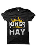 Kings Are Born In May T-Shirt Hoodie, Sweatshirt | PureTeeCo.com