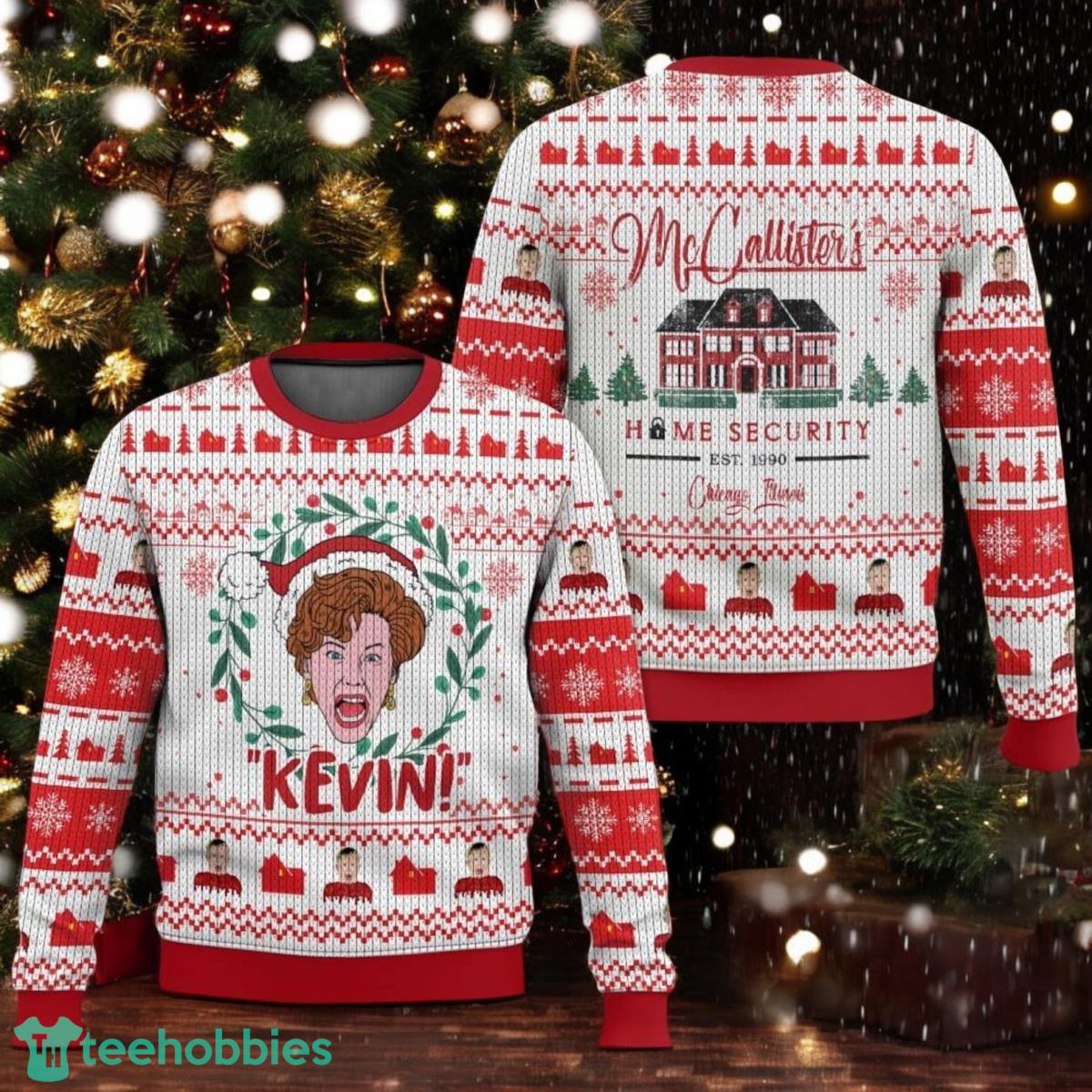 McCallister Home Security Ugly Sweater Fun Christmas Movie Sweater