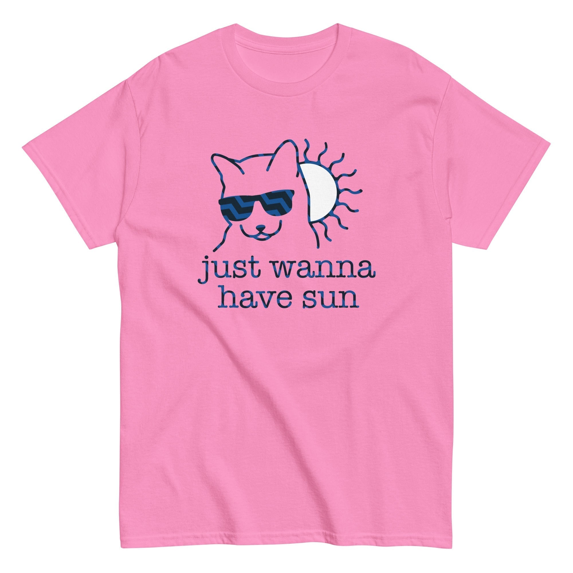 Just Wanna Have Sun Men's Classic Tee Hoodie, Sweatshirt | PureTeeCo.com (Image 5)