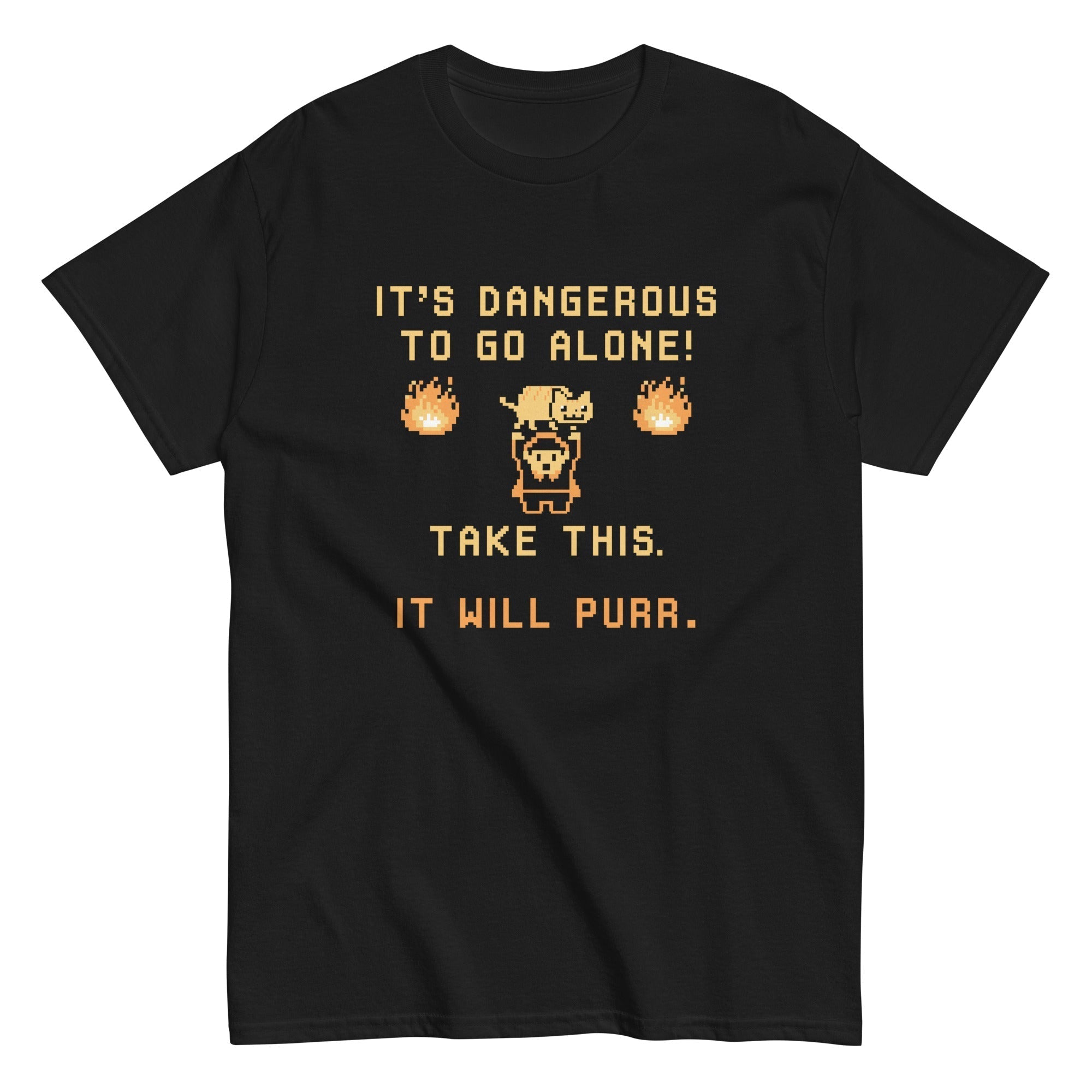 It's Dangerous To Go Alone Men's Classic Tee Hoodie, Sweatshirt | PureTeeCo.com (Image 3)