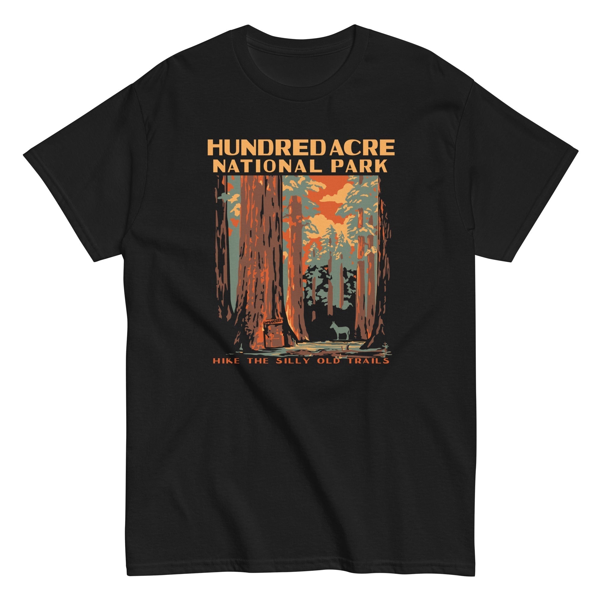 Hundred Acre National Park Men's Classic Tee Hoodie, Sweatshirt | PureTeeCo.com (Image 4)