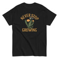 Never Stop Growing Men's Classic Tee Hoodie, Sweatshirt | PureTeeCo.com (Image 1)