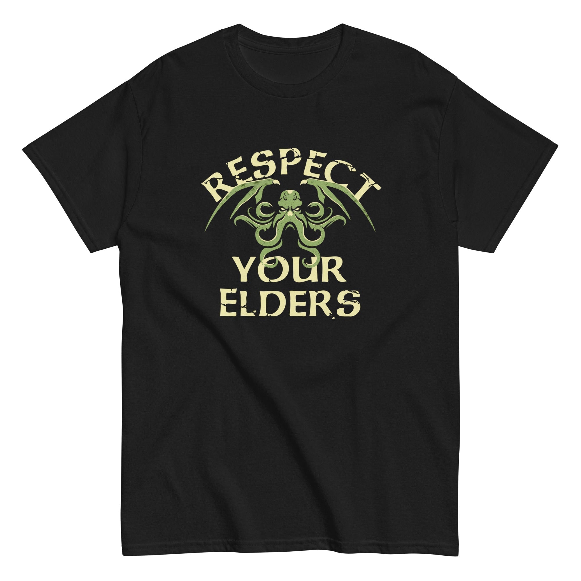 Respect Your Elders Men's Classic Tee Hoodie, Sweatshirt | PureTeeCo.com (Image 1)
