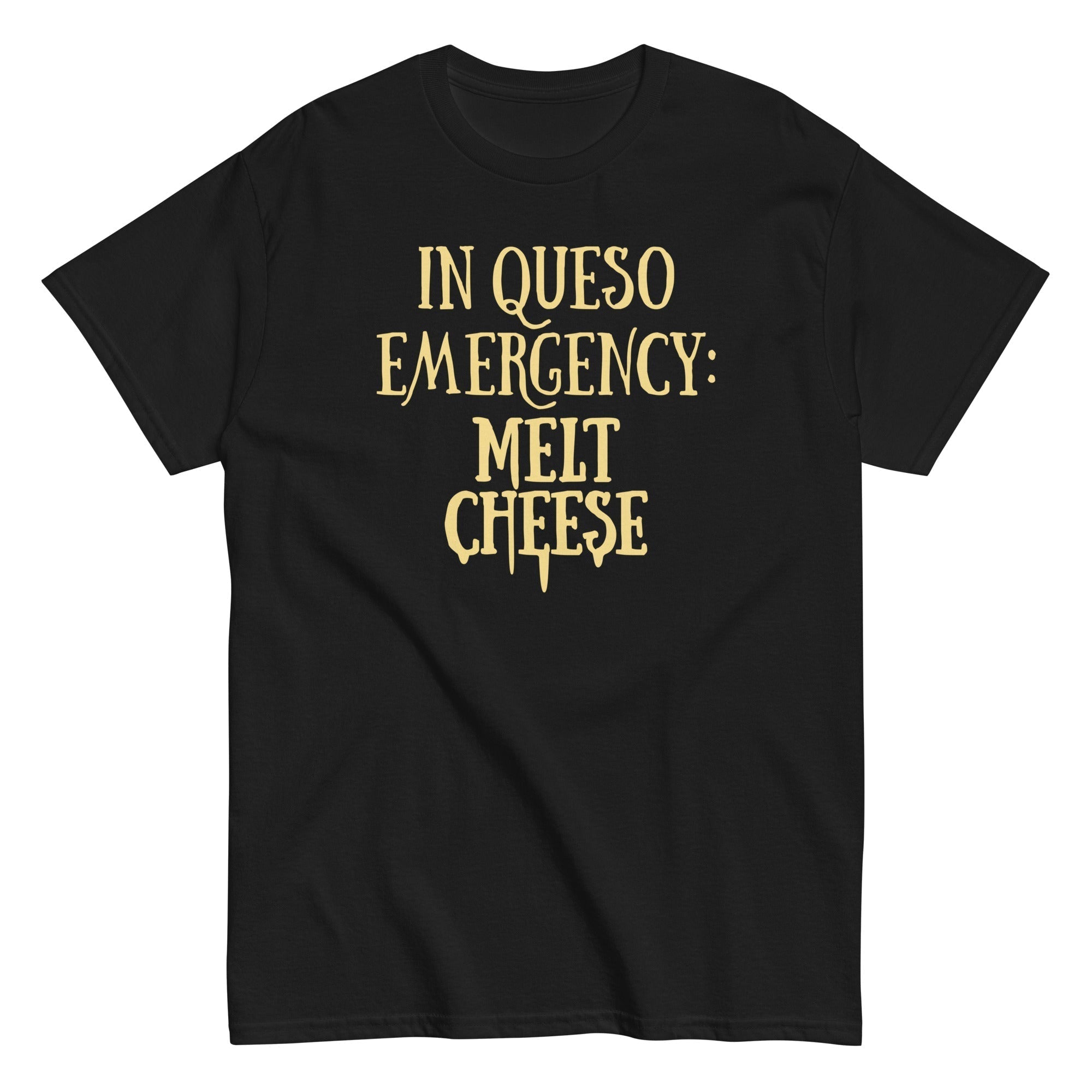 In Queso Emergency: Melt Cheese Men's Classic Tee Hoodie, Sweatshirt | PureTeeCo.com (Image 3)