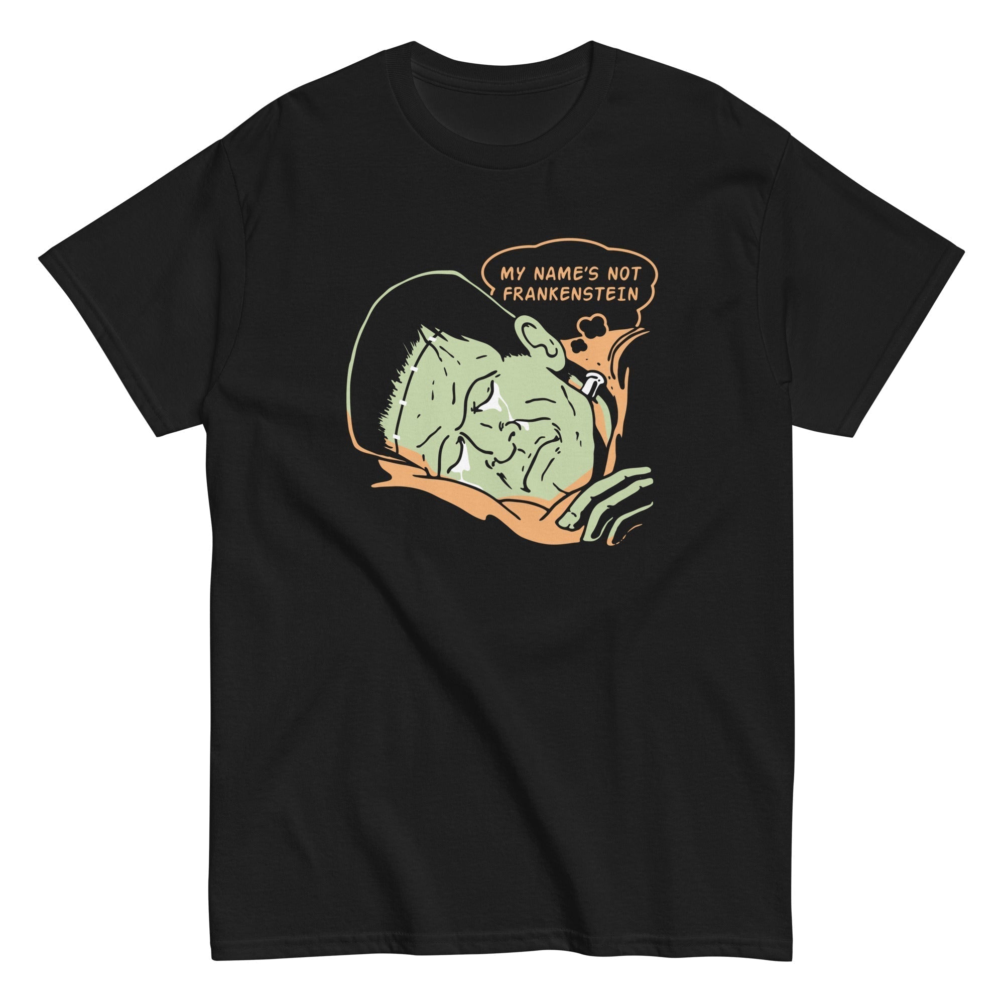 My Name's Not Frankenstein Men's Classic Tee Hoodie, Sweatshirt | PureTeeCo.com (Image 2)