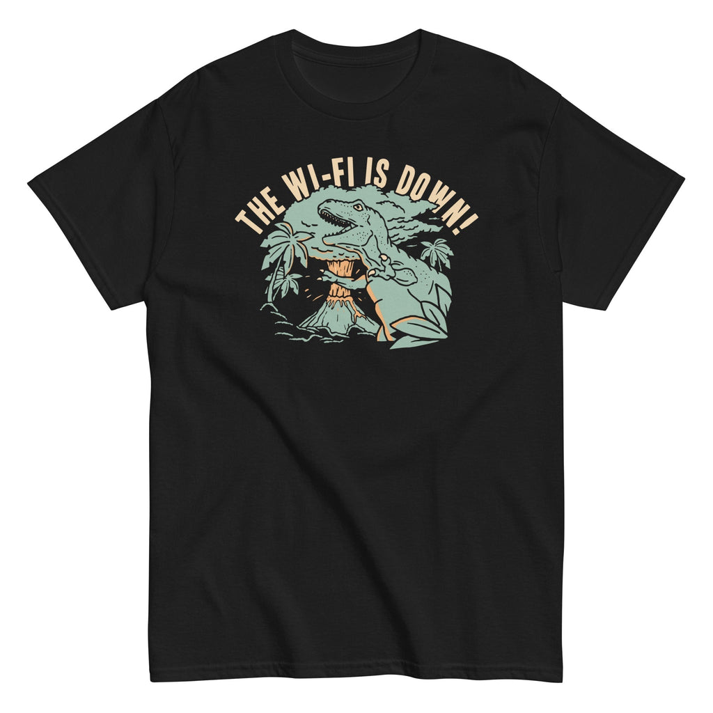 The Wi-Fi Is Down! Men's Classic Tee Hoodie, Sweatshirt | PureTeeCo.com (Image 1)