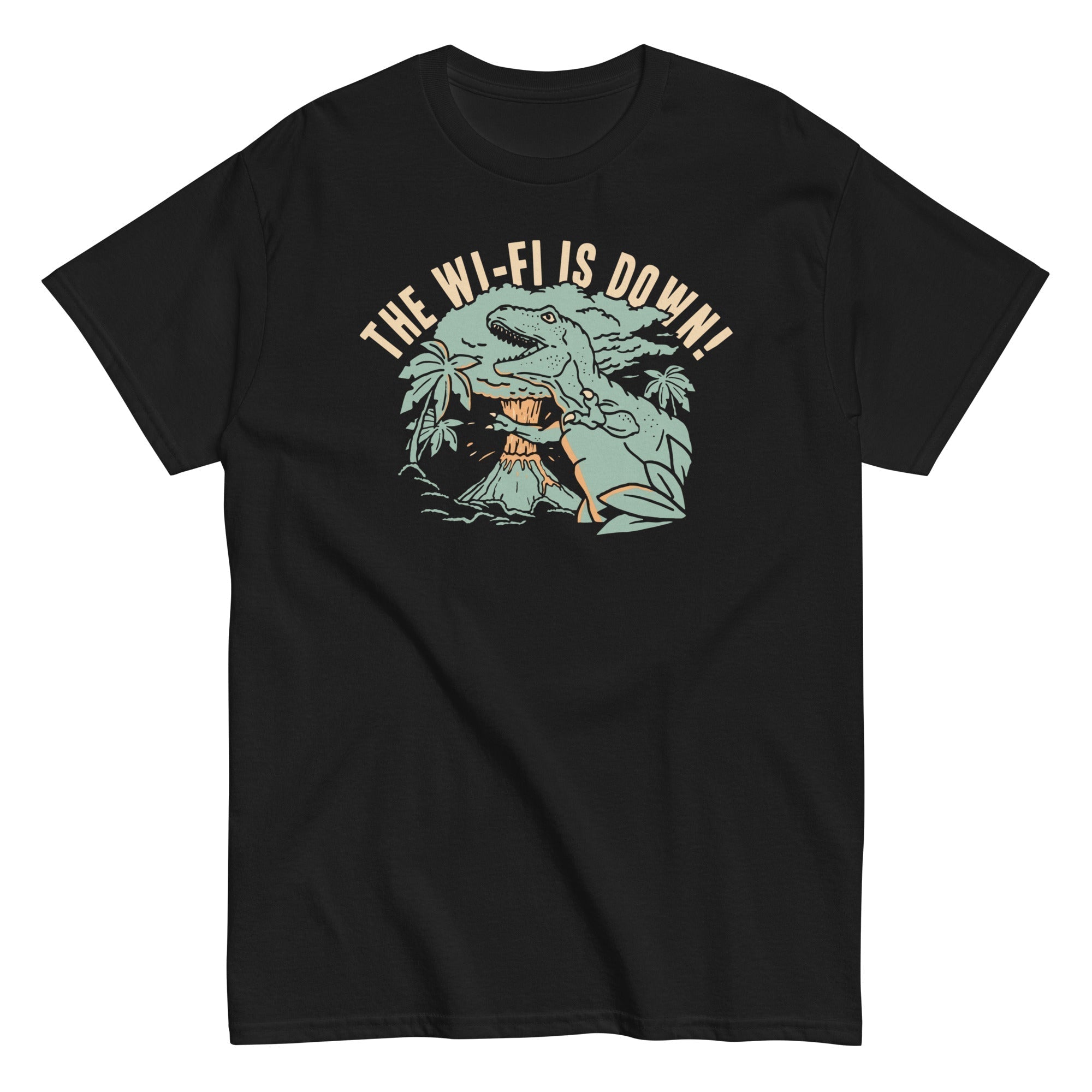 The Wi-Fi Is Down! Men's Classic Tee Hoodie, Sweatshirt | PureTeeCo.com (Image 1)