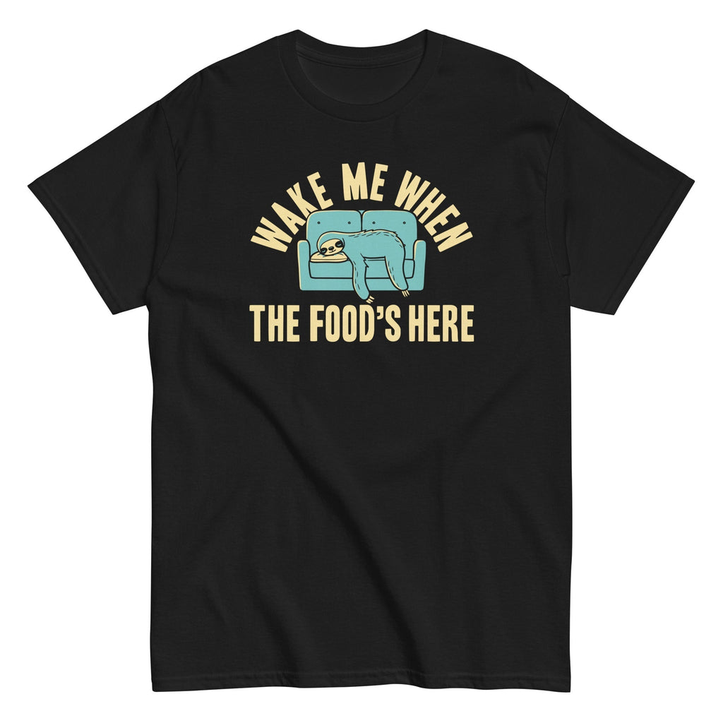 Wake Me When The Food's Here Men's Classic Tee Hoodie, Sweatshirt | PureTeeCo.com (Image 2)