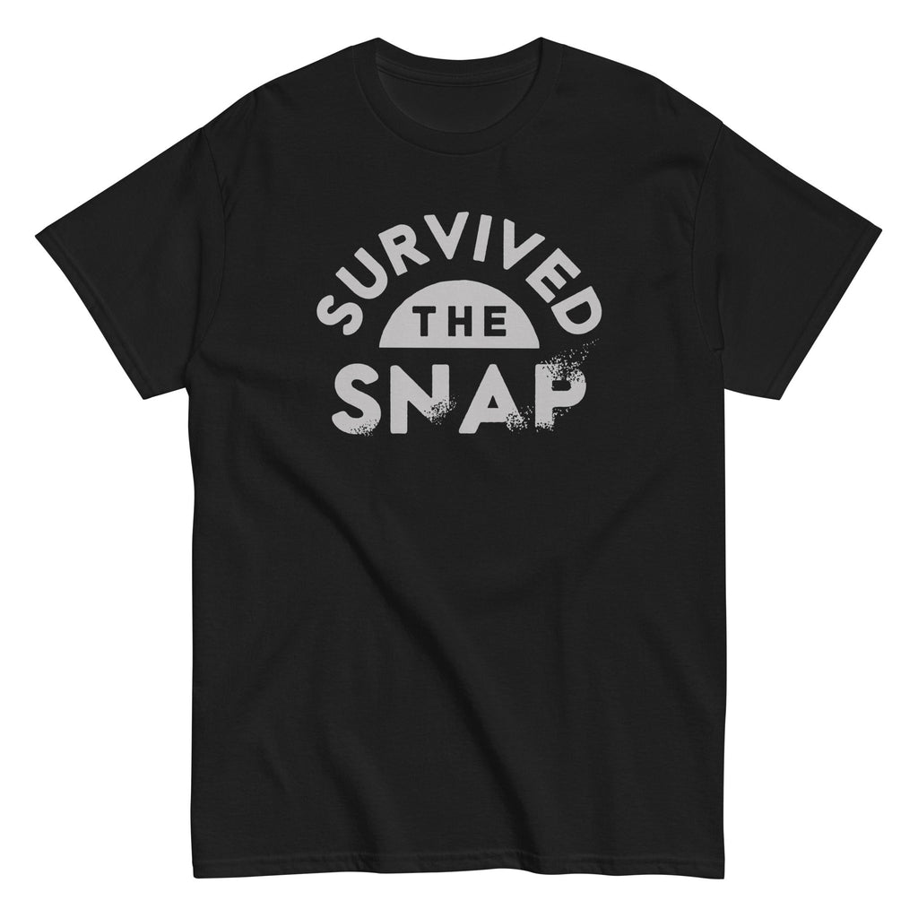Survived The Snap Men's Classic Tee Hoodie, Sweatshirt | PureTeeCo.com (Image 1)